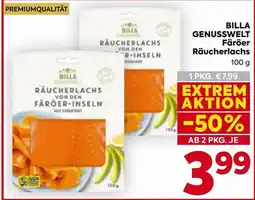 Billa Räucherlachs von den Färöer-Inseln Angebot