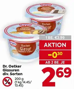 Billa Dr. Oetker Glasuren Angebot