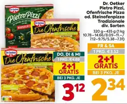 Billa Dr. Oetker Pietro Pizzi Angebot