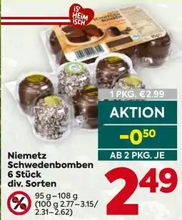 Billa Niemetz Schwedenbomben Angebot