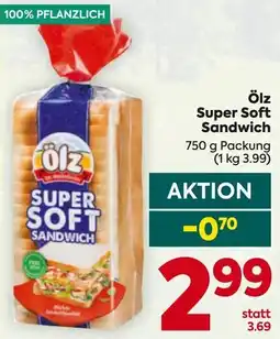 Billa Ölz Super Soft Sandwich Angebot