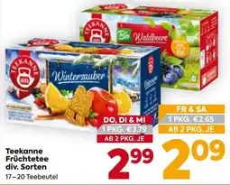 Billa Teekanne Früchtetee Angebot