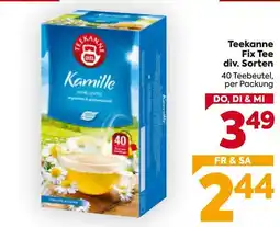 Billa Teekanne Kamille Angebot