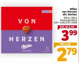 Billa Milka von Herzen Angebot
