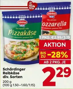 Billa Schärdinger Reibkäse Angebot