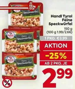 Billa Handl Tyrol Feine Speckwürfel Angebot