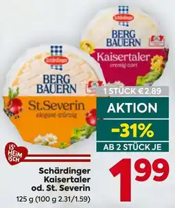 Billa Schärdinger Kaisertaler od. St. Severin Angebot