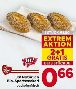 Billa Ja! Natürlich Bio-Sportweckerl Angebot