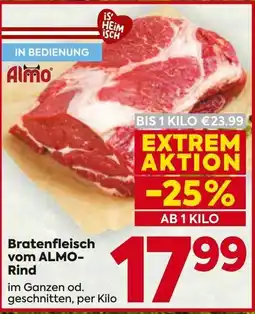 Billa Bratenfleisch vom ALMO-Rind Angebot