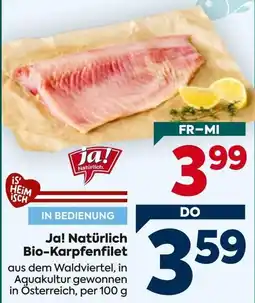 Billa Ja! Natürlich Bio-Karpfenfilet Angebot