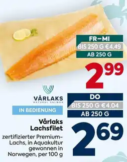 Billa VårLaks Lachsfilet Angebot