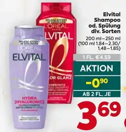 Billa Elvital Shampoo Angebot