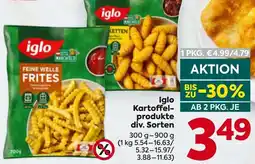 Billa Iglo Kartoffelprodukte Angebot