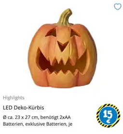 TEDi LED Deko-Kürbis Angebot