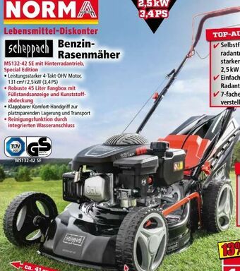 Norma Benzin-Rasenmäher MS132-42 SE Angebot