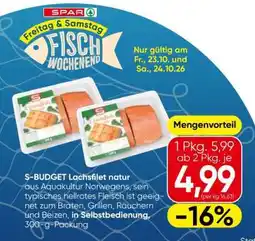 Eurospar S-BUDGET Lachsfilet natur Angebot