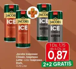 Eurospar Jacobs Icepresso Classic, Icepresso Latte oder Icepresso Dark Angebot