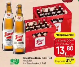 Eurospar Stiegl Goldbräu oder Hell Angebot
