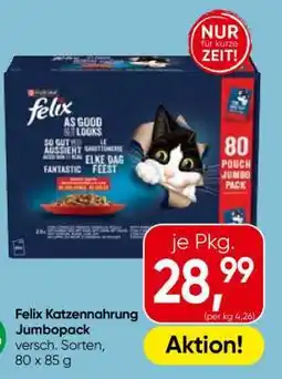 Eurospar Felix Katzennahrung Jumbopack Angebot