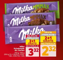 Billa Milka Schokolade Angebot