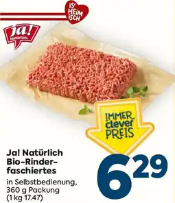 Billa Ja! Natürlich Bio-Rinder-faschiertes Angebot