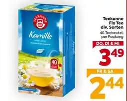 Billa Teekanne Fix Tee Angebot