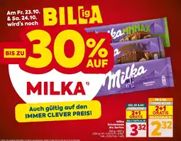 Billa Milka Schokolade Angebot