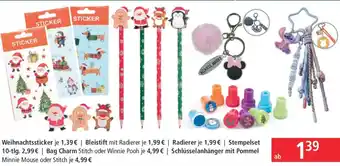 Schlüsselanhänger mit Pommel Minnie Mouse oder Stitch