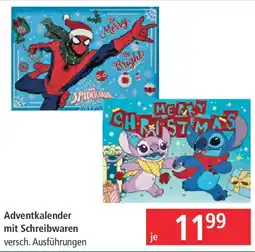 Pagro Diskont Adventkalender mit Schreibwaren Angebot