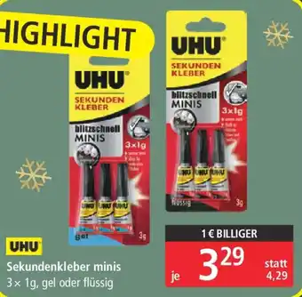 UHU Sekundenkleber minis