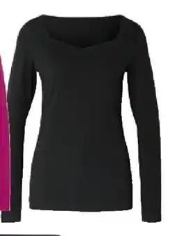 Tchibo Eduscho Langarm-Shirt mit Herzausschnitt Angebot