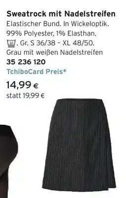 Tchibo Eduscho Sweatrock mit Nadelstreifen Angebot