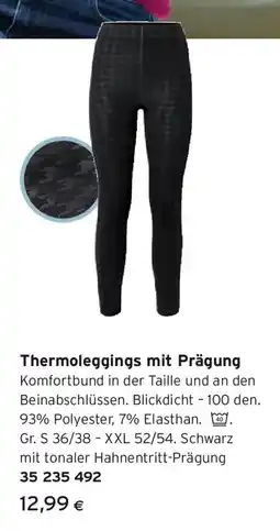 Tchibo Eduscho Thermoleggings mit Prägung Angebot