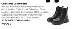 Tchibo Eduscho Gefütterte Leder-Boots Angebot