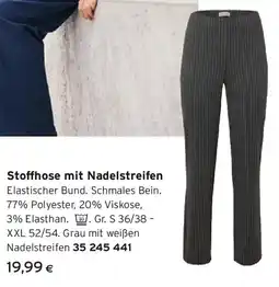 Tchibo Eduscho Stoffhose mit Nadelstreifen Angebot