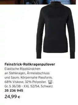 Tchibo Eduscho Feinstrick-Rollkragenpullover Angebot