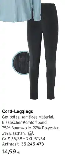 Tchibo Eduscho Cord-Leggings Angebot