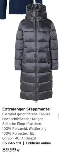 Tchibo Eduscho Extralanger Steppmantel Angebot