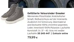 Tchibo Eduscho Gefütterte Veloursleder-Sneaker Angebot