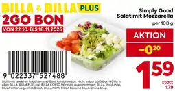 Billa Simply Good Salat mit Mozzarella Angebot