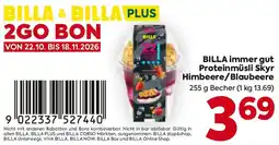 Billa Proteinmüsli Skyr Himbeere/Blaubeere Angebot