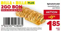 Billa Spinatstrudel Angebot