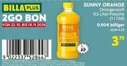Billa Sunny Orange Orangensaft Angebot