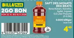Billa Billa Rote Rüben, Karotte, Apfel, Ingwer Angebot