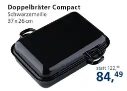 Strasser Markt Doppelbräter Compact Schwarzemaille Angebot