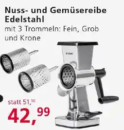 Strasser Markt Nuss- und Gemüsereibe Edelstahl Angebot