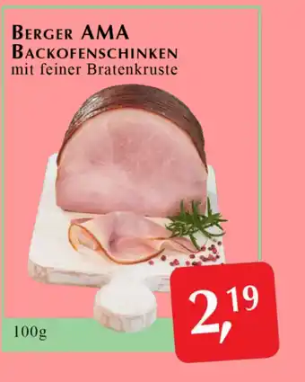 Berger AMA Backofenschinken mit feiner Bratenkruste