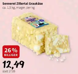 Der Grissemann Sennerei Zillertal Graukäse Angebot