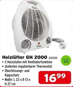 Salzburger Lagerhaus Heizlüfter GH 2000 Angebot