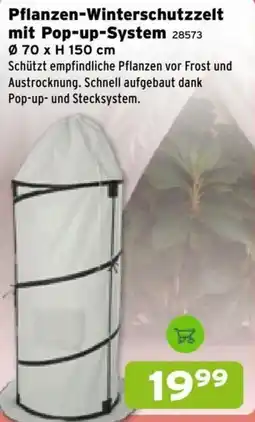 Salzburger Lagerhaus Pflanzen-Winterschutzzelt mit Pop-up-System Angebot